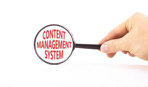 Content management system symbol. Concept words Content management system in  Stock Photos