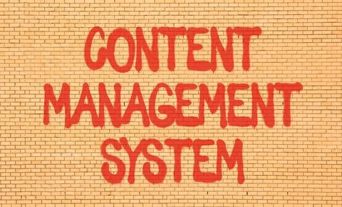 Content management system symbol. Concept words Content management system o.. Stock Photos