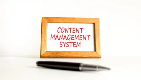 Content management system symbol. Concept words Content management system on  Stock Photos