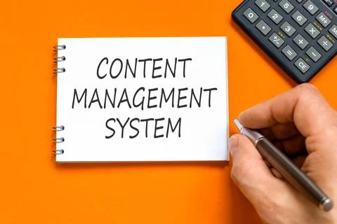 Content management system symbol. Concept words Content management system on  Stock Photos