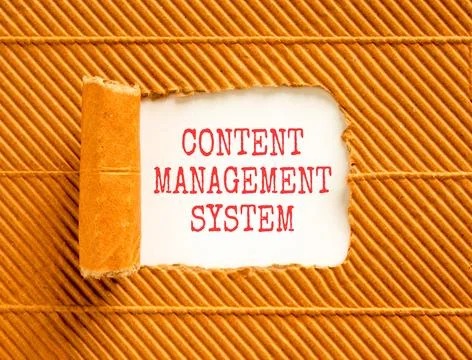 Content management system symbol. Concept words Content management system o.. Stock Photos