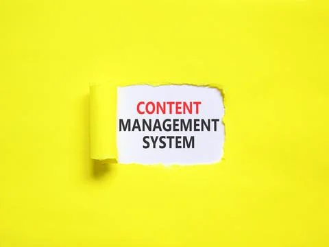 Content management system symbol. Concept words Content management system on  Stock Photos