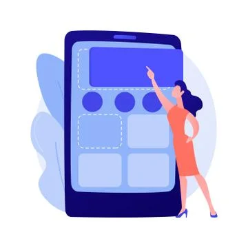 Content management vector concept metaphor. Illustrazione stock