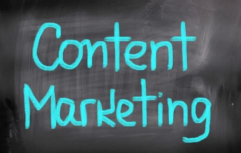 Content marketing concept Stock Illustration