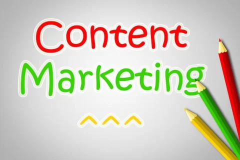 Content marketing concept Stock Illustration