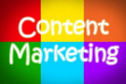 Content marketing concept Stock Illustration