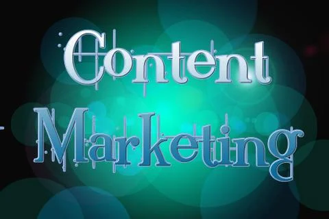 Content marketing concept Stock Illustration
