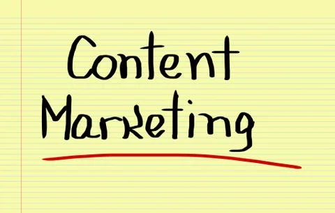 Content Marketing Concept Stock Illustration