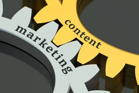 Content marketing concept Stock Illustration