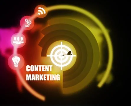 Content Marketing concept plan Stock Illustration