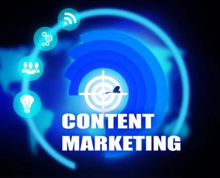 Content Marketing concept plan Stock Illustration