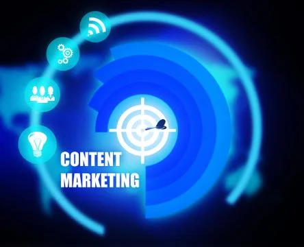 Content Marketing concept plan Stock Illustration