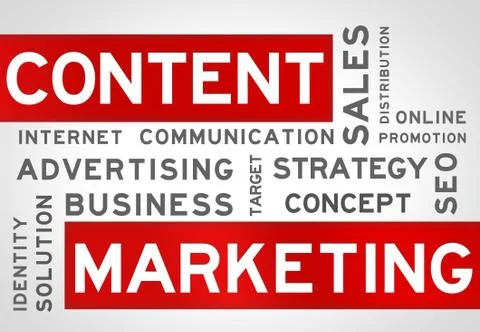 Content Marketing Stock Illustration