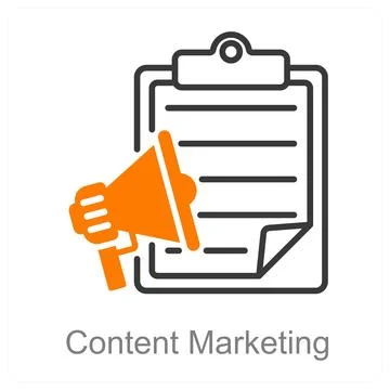 Content Marketing Stock Illustration