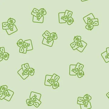Content marketing seo line vector seamless pattern Stock Illustration