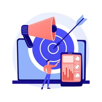 Content marketing vector concept metaphor イラスト素材