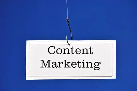 Content marketinga set of methods of dissemination of relevant useful informa Stock Photos