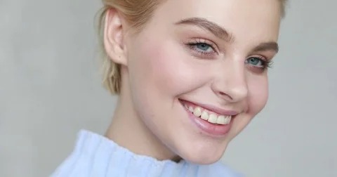 Content model with short haircut Stock Footage 83182202