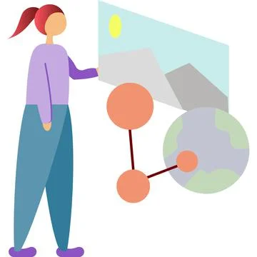 Content office manager icon vector on white Stock Illustration