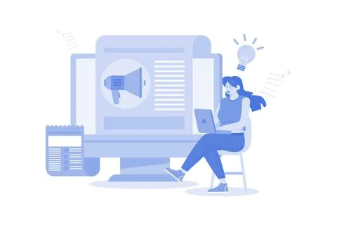 A Content Optimizer Improves Quality Of Content Stock Illustration