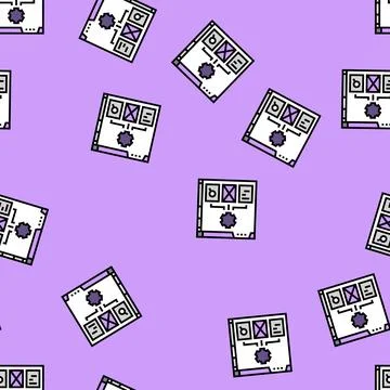 Content organization technical writer vector seamless pattern 스톡 일러스트