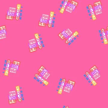 Content organization technical writer vector seamless pattern Stock Illustration