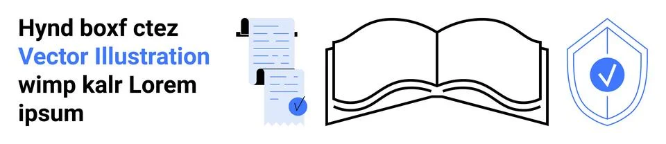 Content protection, education tools, data authenticity, learning systems, sec Stockillustratie