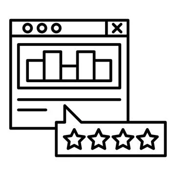 Content Rating Line Icon Stock Illustration