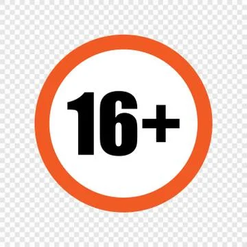 Content rating symbol. Stock Illustration