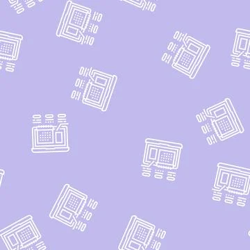 Content schedule line seamless pattern Stock Illustration