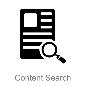 Content Search Stock Illustration