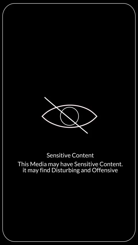 Content Sensitive symbol, Sensitive Content sign isolated, Sensitive content Stock Footage 315419068