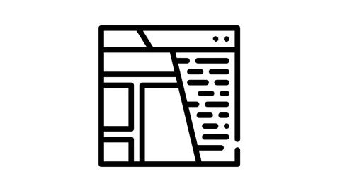 Content seo optimization black icon animation Stock Footage 156654548