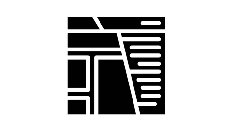 Content seo optimization glyph icon animation Stock Footage 156654887