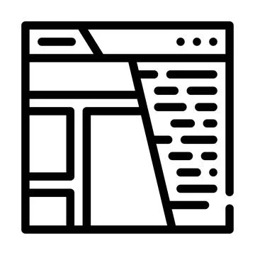 Content seo optimization line icon vector illustration Stock Illustration