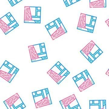 Content seo optimization vector seamless pattern Stock Illustration