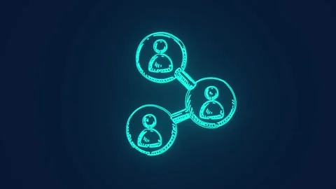 Content sharing in social media users technology animation Stock Footage 272315837