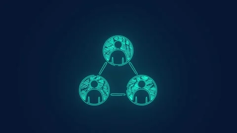 Content sharing in social media users technology animation Stock Footage 272315849