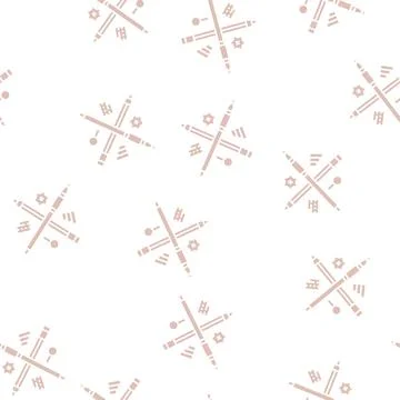 Content strategy glyph seamless pattern Illustrazione stock
