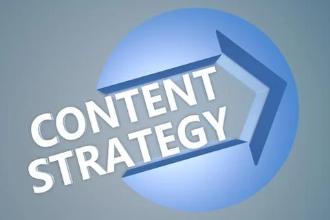 Content Strategy Stock Illustration