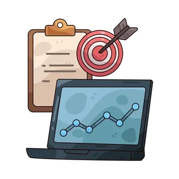 Content strategy illustration Stock Illustration