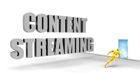 Content Streaming Stock Illustration