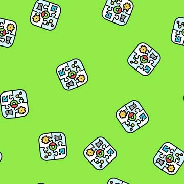Content syndication lead vector seamless pattern Stock Illustration
