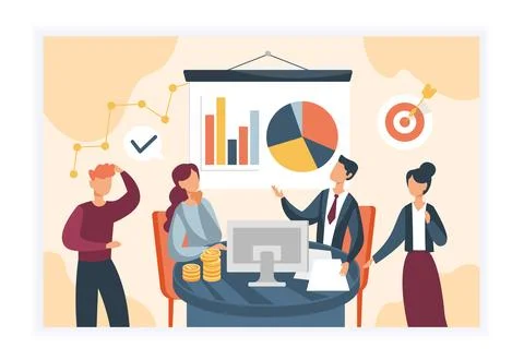 Content team concept Stock Illustration