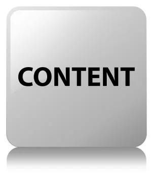 Content white square button Stock Illustration