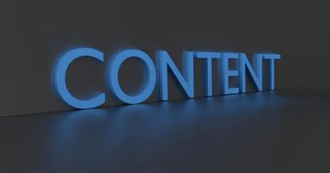 Content Word Stock-Illustration