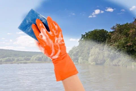 Content of the world clean Stock Photos