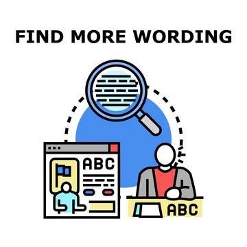 Content writer optimizing text for search engine Stock Illustration