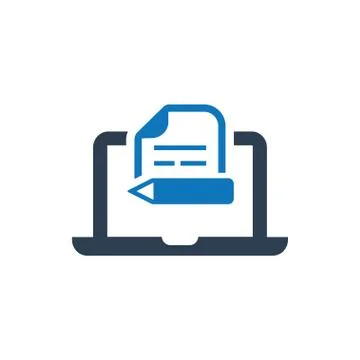 Content writing Icon Stock Illustration