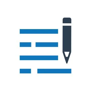 Content Writing Icon Illustrazione stock